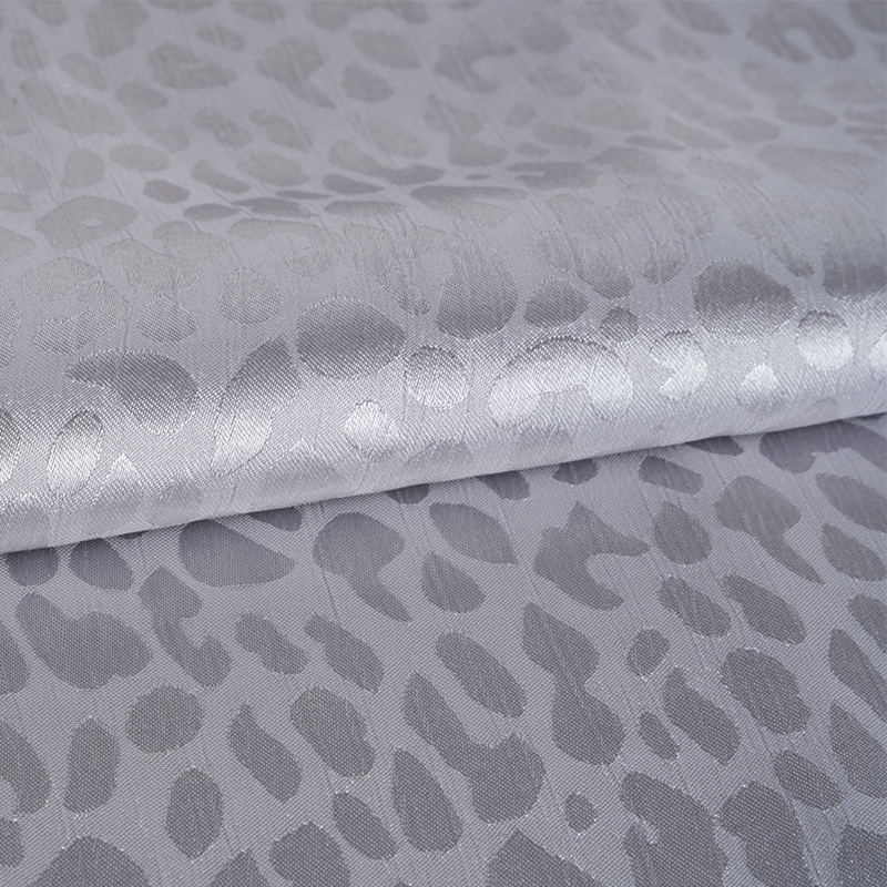 75D Satin Crepe Leopard Print Jacquard