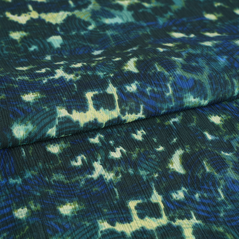 100d Paracord Crepe Cr3 Round Leopard Print Fabric