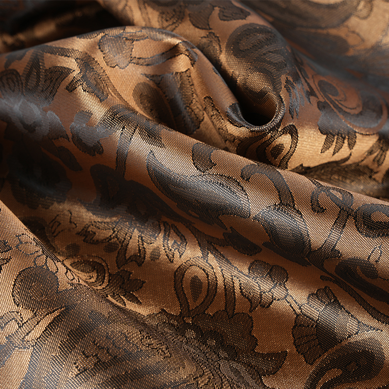 Polyester Scalloped Lute Flower Jacquard