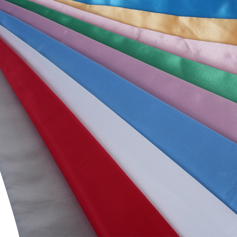 50/75 Glossy Non-Twisted Satin + Thin Paddle On Top Fabric