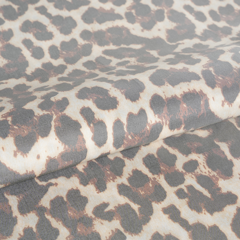 PV Plain Leopard Print Fabric