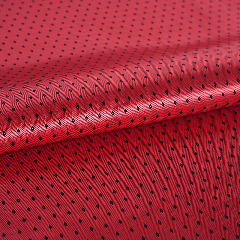 PV Herringbone Twill Bottom Small Diamond Grid Fabric
