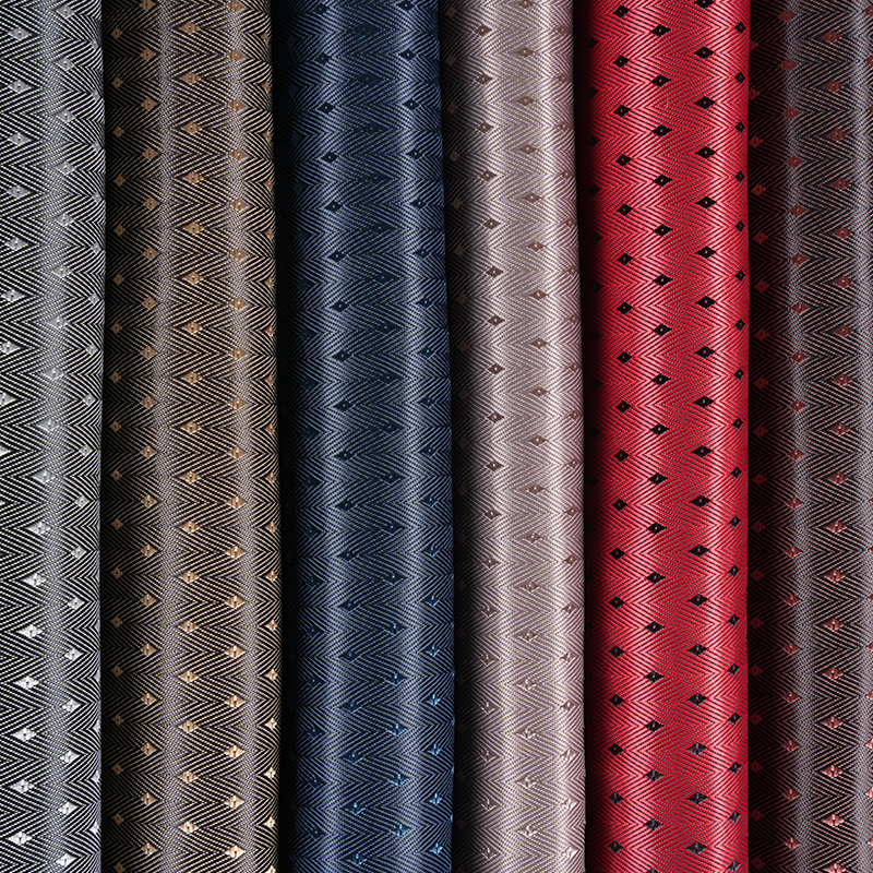 PV Herringbone Twill Bottom Small Diamond Grid Fabric